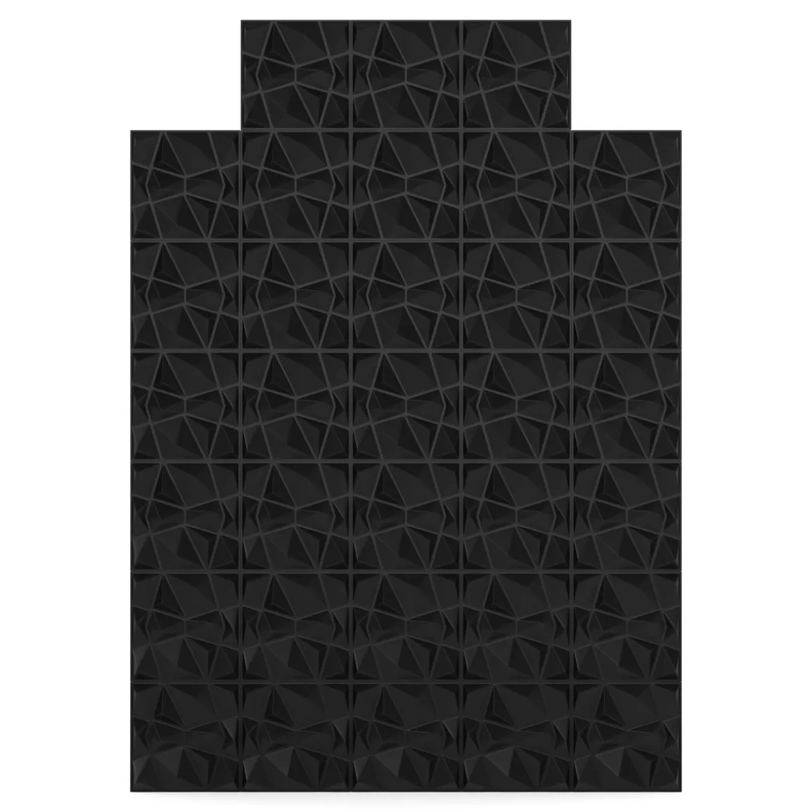 3D Wandpaneel 33er Set schwarz