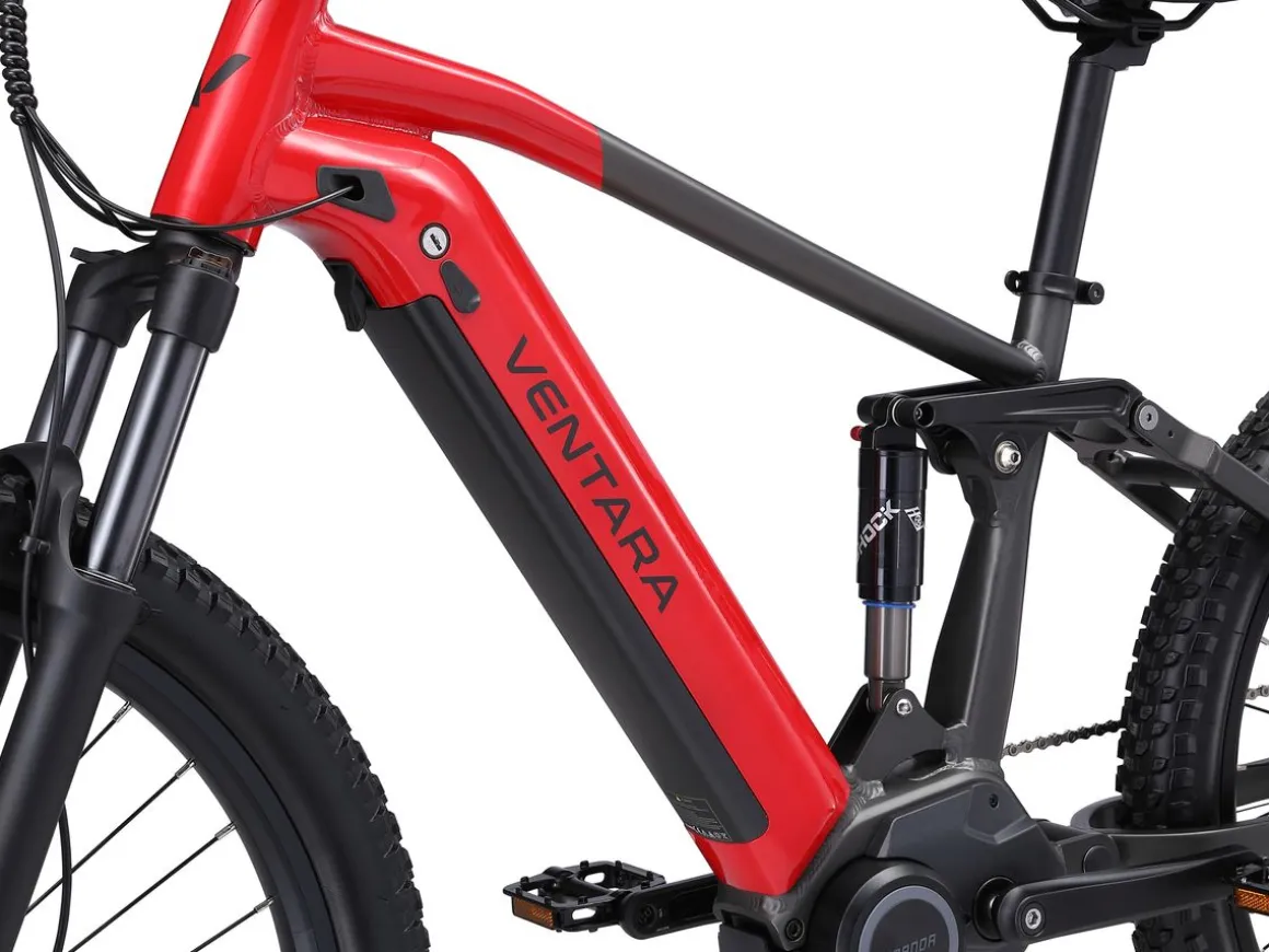 E-Bike Fully Mountainbike 27.5" ROCA S/M rot