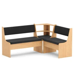 Eckbankgruppe CORNELIA 3-teilig braun/schwarz
