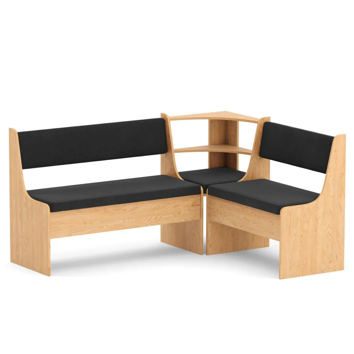 Eckbankgruppe CORNELIA 3-teilig braun/schwarz
