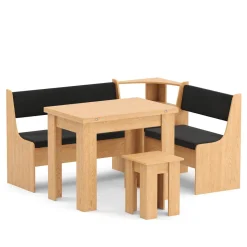 Eckbankgruppe CORNELIA 3-teilig braun/schwarz