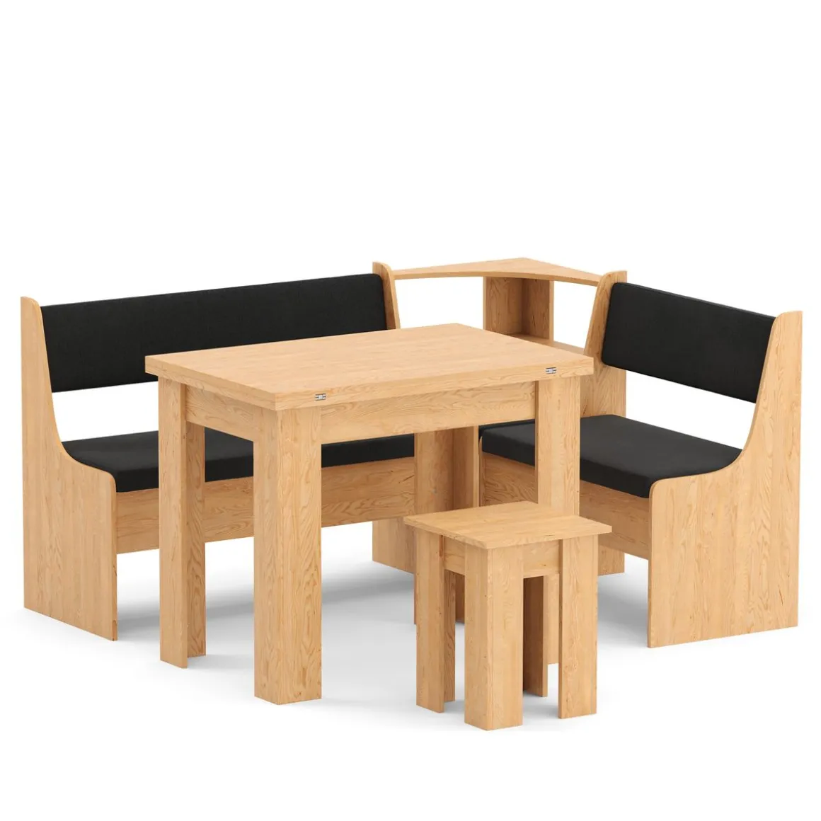 Eckbankgruppe CORNELIA 3-teilig braun/schwarz