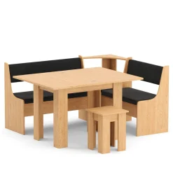 Eckbankgruppe CORNELIA 3-teilig braun/schwarz