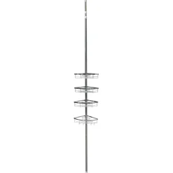 Eckregal Duschablage 105-320 cm silber