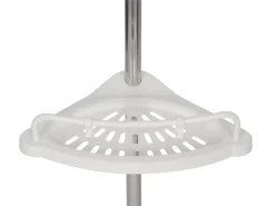 Eckregal Duschablage 120-320 cm weiss