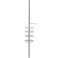 Eckregal Duschablage 120-320 cm weiss