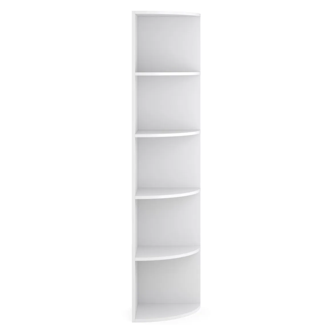 Eckregal mit 6 Ebenen MARKUS 40 x 180 cm weiss