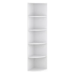Eckregal mit 6 Ebenen MARKUS 40 x 180 cm weiss