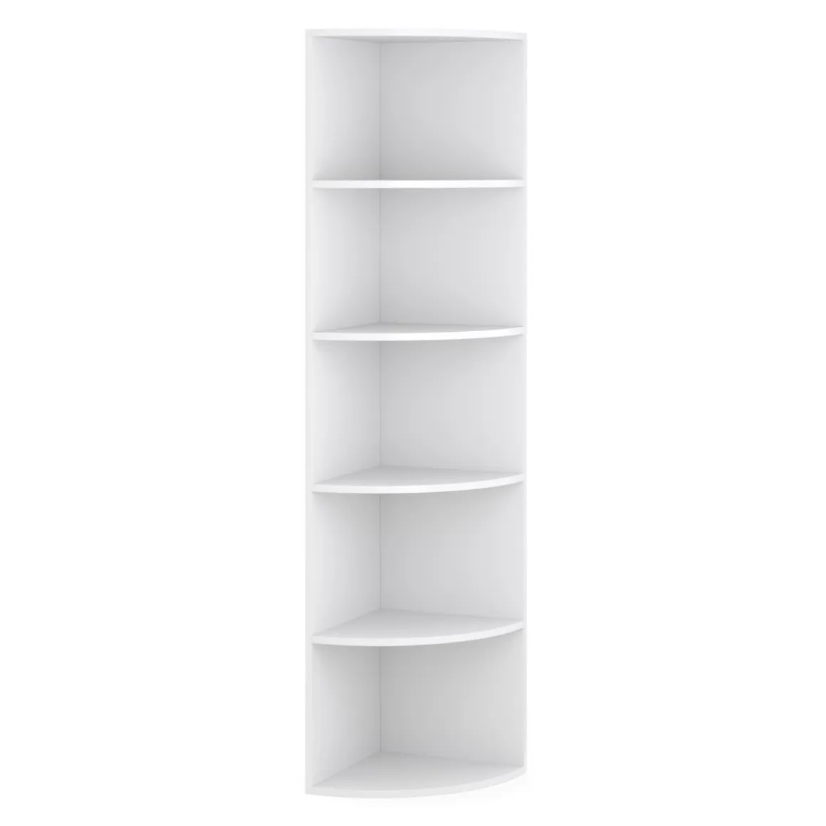 Eckregal mit 6 Ebenen MARKUS 40 x 180 cm weiss