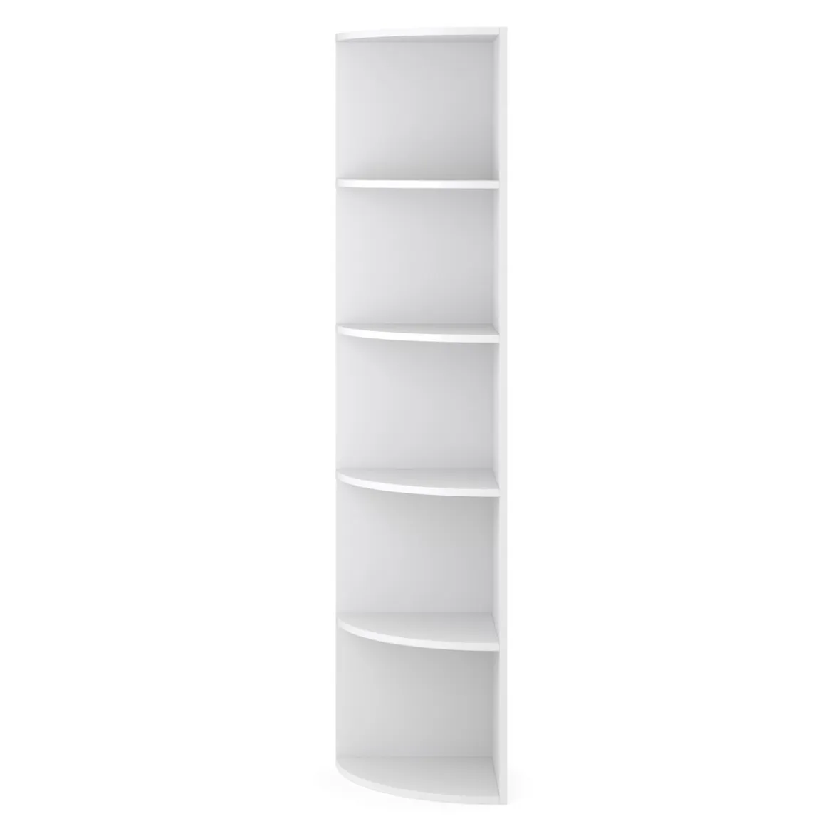 Eckregal mit 6 Ebenen MARKUS 40 x 180 cm weiss