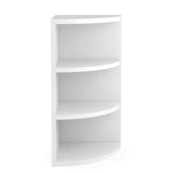 Eckregal mit 4 Ebenen MARKUS 30 x 60 cm weiss