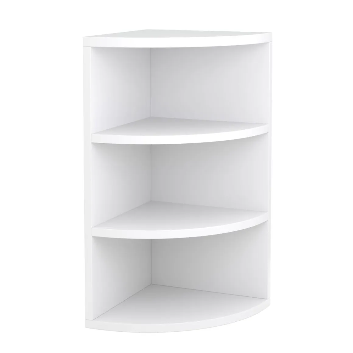 Eckregal mit 4 Ebenen MARKUS 30 x 60 cm weiss