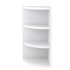 Eckregal mit 4 Ebenen MARKUS 30 x 60 cm weiss