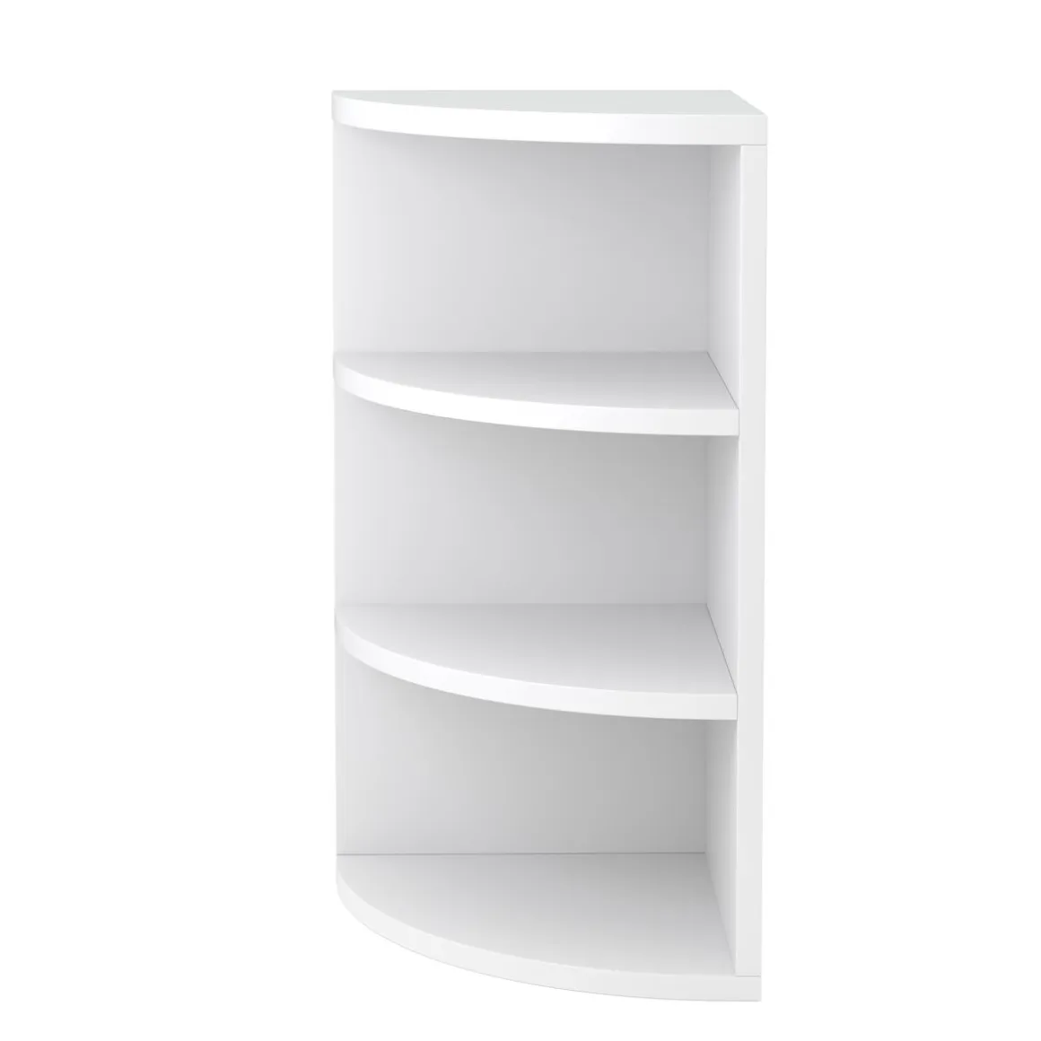 Eckregal mit 4 Ebenen MARKUS 30 x 60 cm weiss