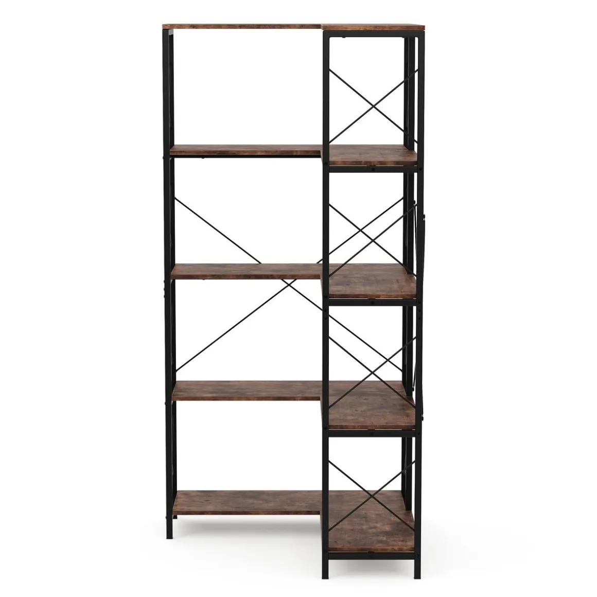 Eckregal Vintage BONITA mit 5 Ebenen 100 x 167 cm