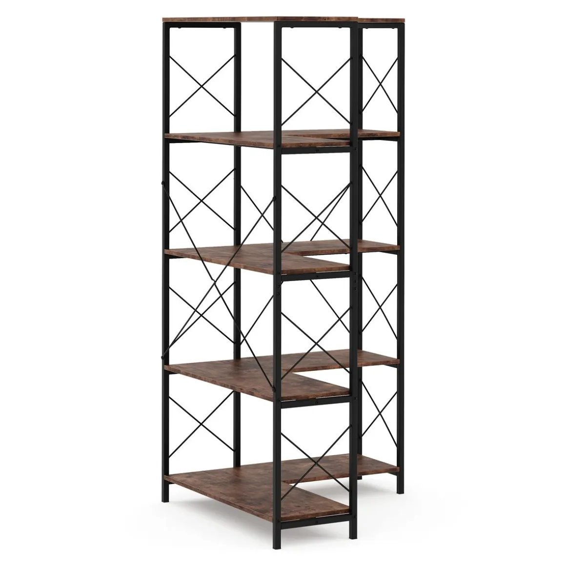 Eckregal Vintage BONITA mit 5 Ebenen 100 x 167 cm