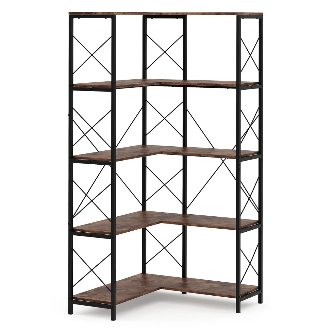 Eckregal Vintage BONITA mit 5 Ebenen 100 x 167 cm