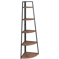 Eckregal Vintage BONITA mit 5 Ebenen 65 x 178 cm