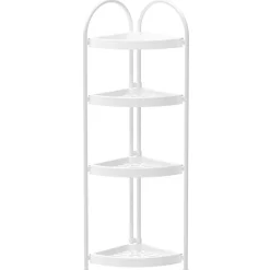 Eckregal 23 x 86 cm weiss