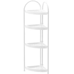 Eckregal 23 x 86 cm weiss