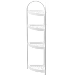 Eckregal 23 x 86 cm weiss