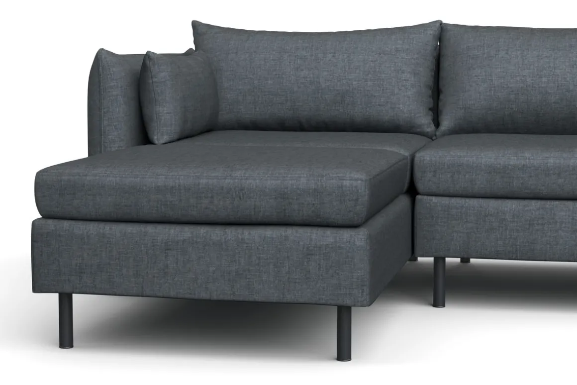 Ecksofa AIDEN links anthrazit