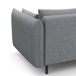 Ecksofa AIDEN links grau