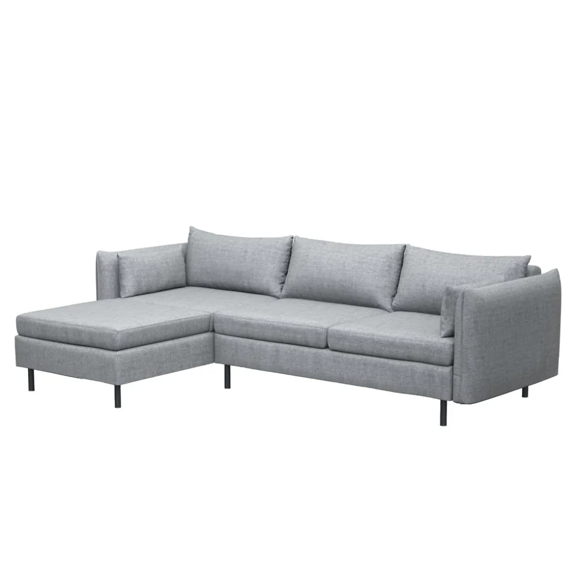 Ecksofa AIDEN links grau
