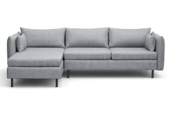 Ecksofa AIDEN links grau