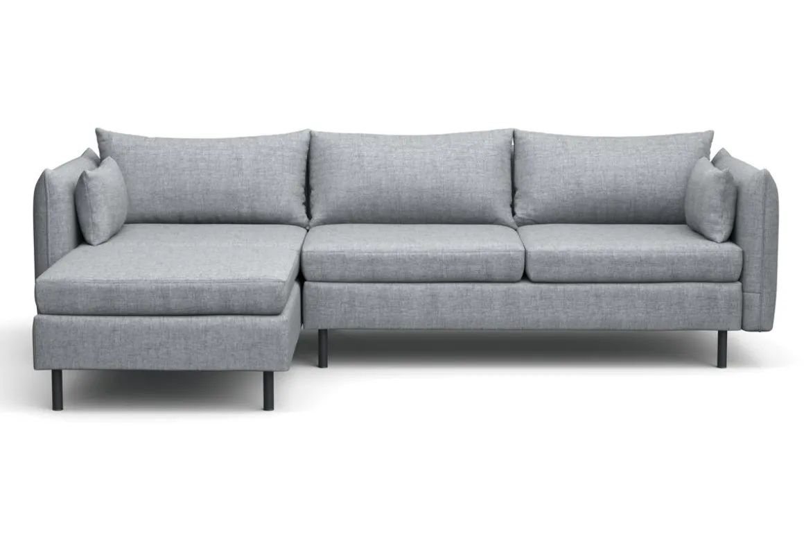 Ecksofa AIDEN links grau