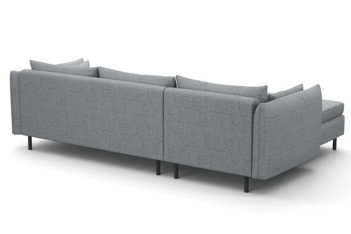 Ecksofa AIDEN links grau