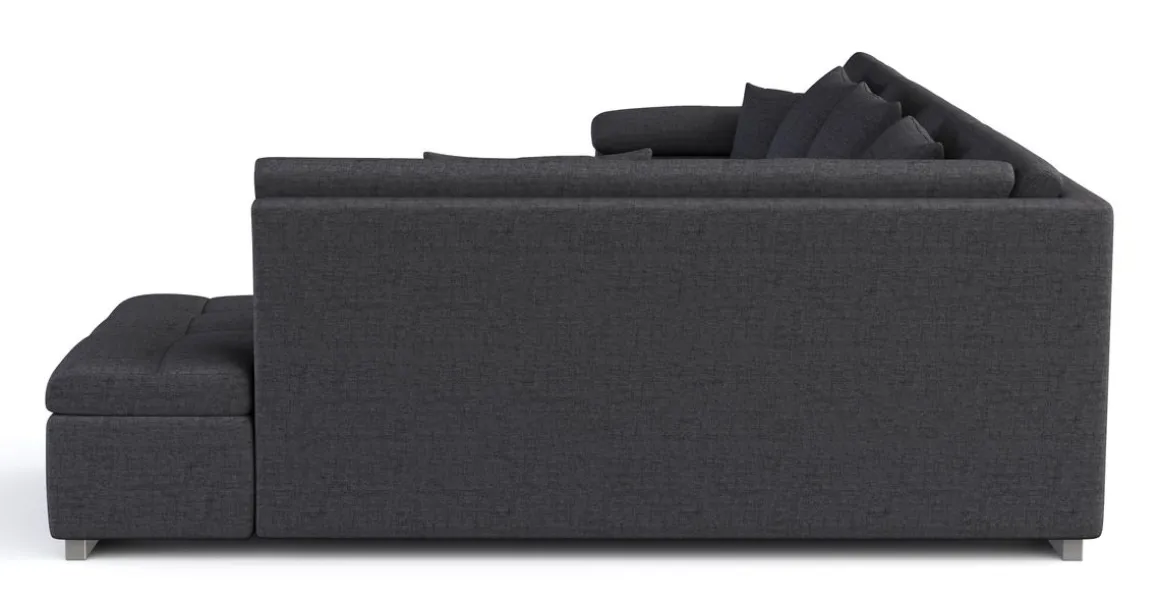 Ecksofa ARIA links anthrazit
