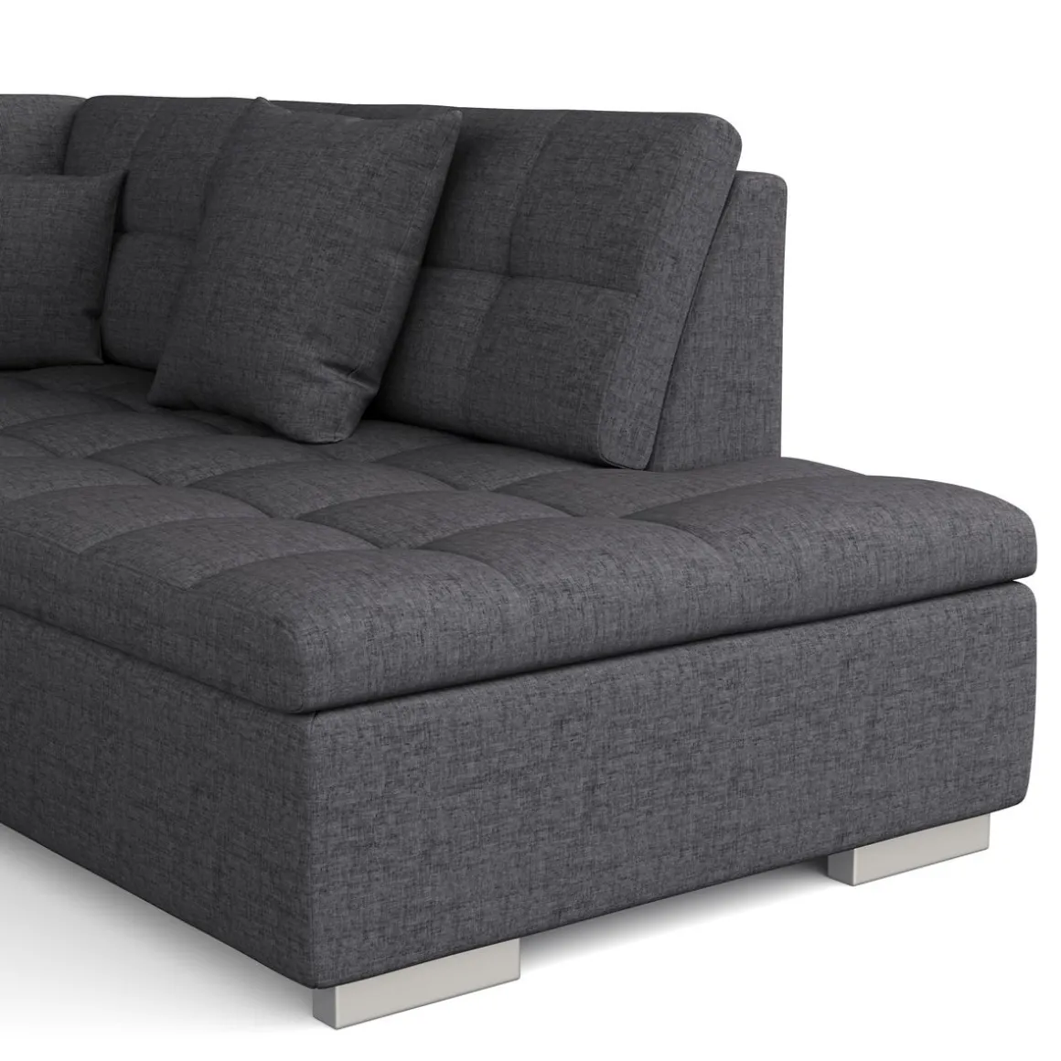 Ecksofa ARIA links anthrazit