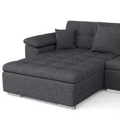 Ecksofa ARIA links anthrazit