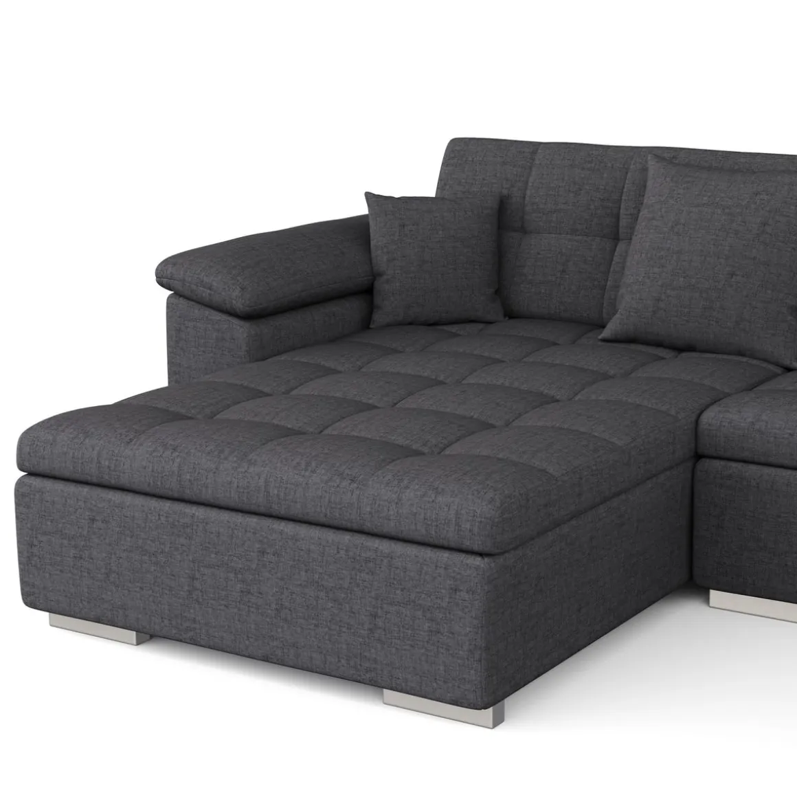 Ecksofa ARIA links anthrazit