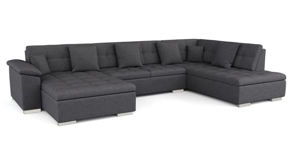 Ecksofa ARIA links anthrazit