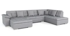 Ecksofa ARIA links grau