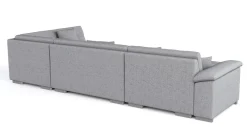 Ecksofa ARIA links grau