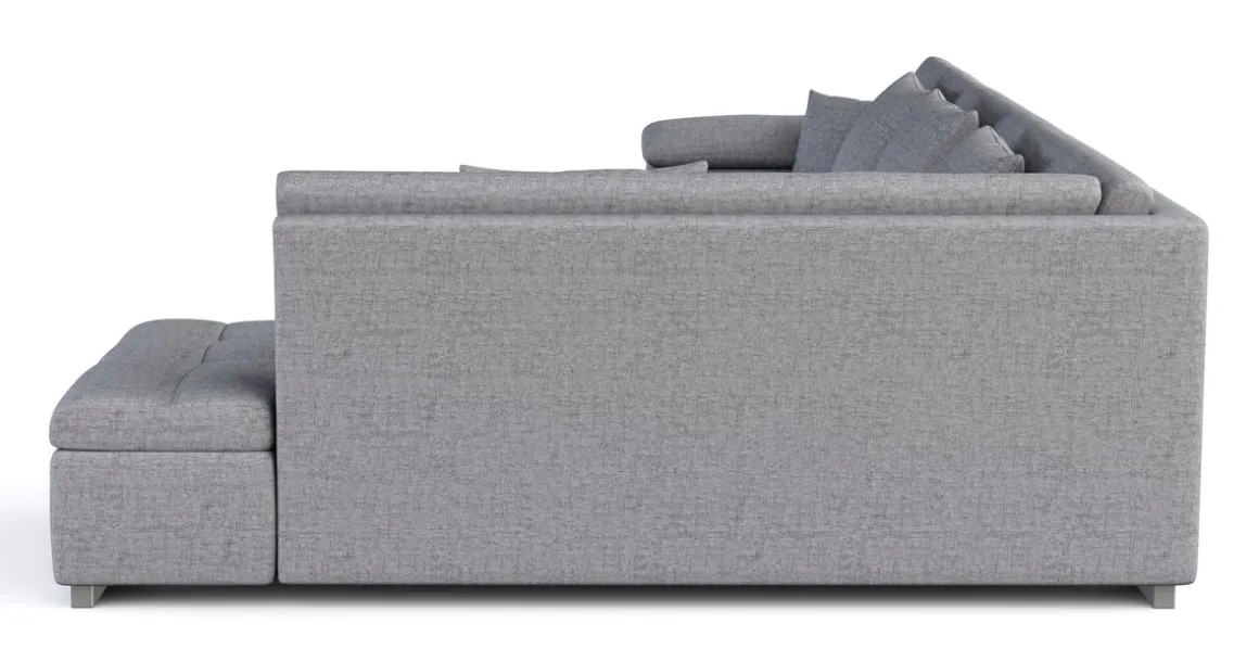 Ecksofa ARIA links grau
