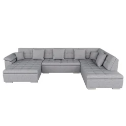 Ecksofa ARIA links grau