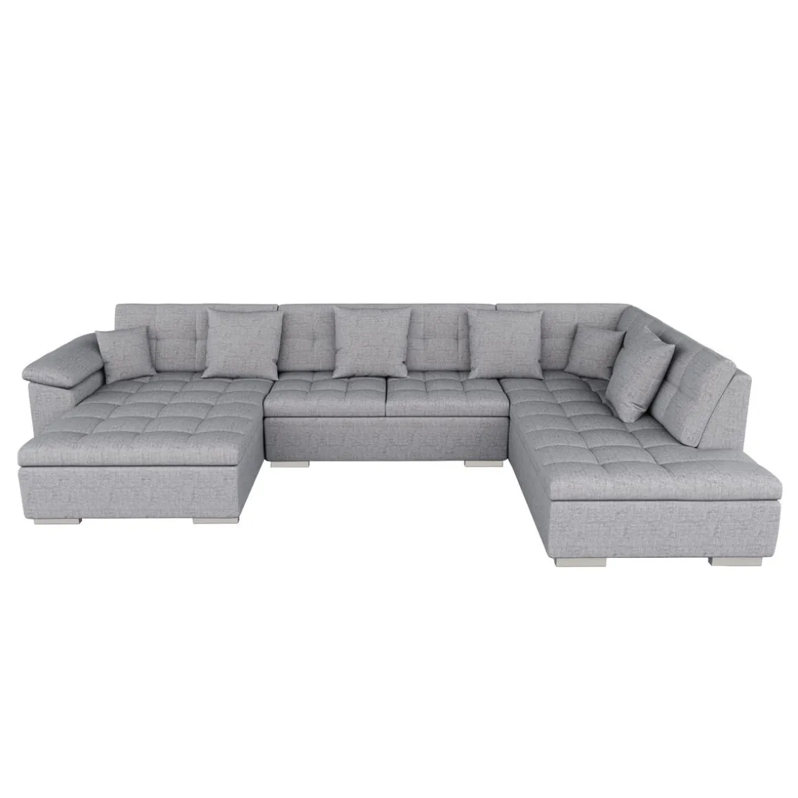 Ecksofa ARIA links grau