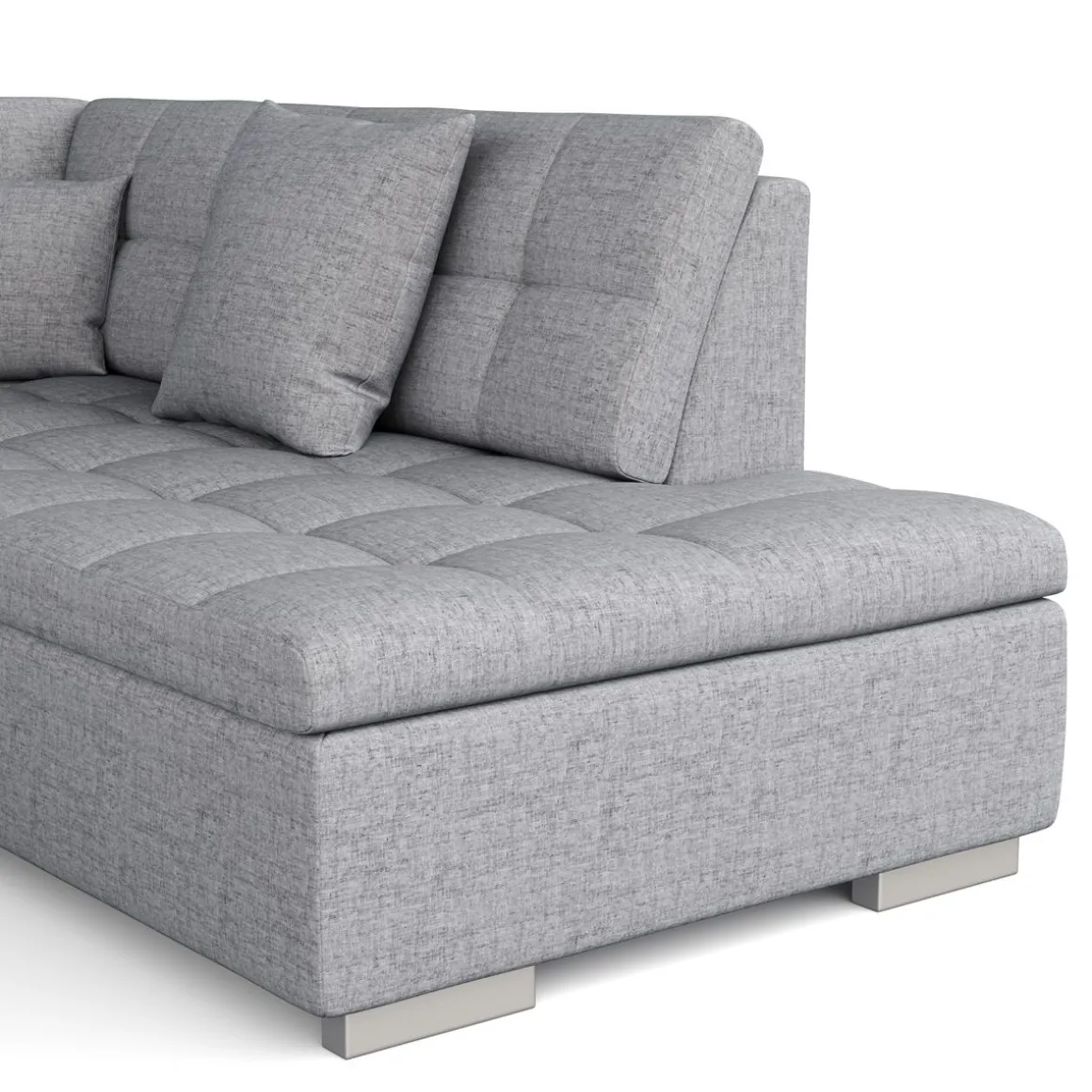 Ecksofa ARIA links grau