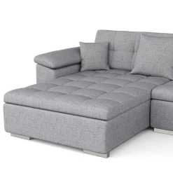 Ecksofa ARIA links grau