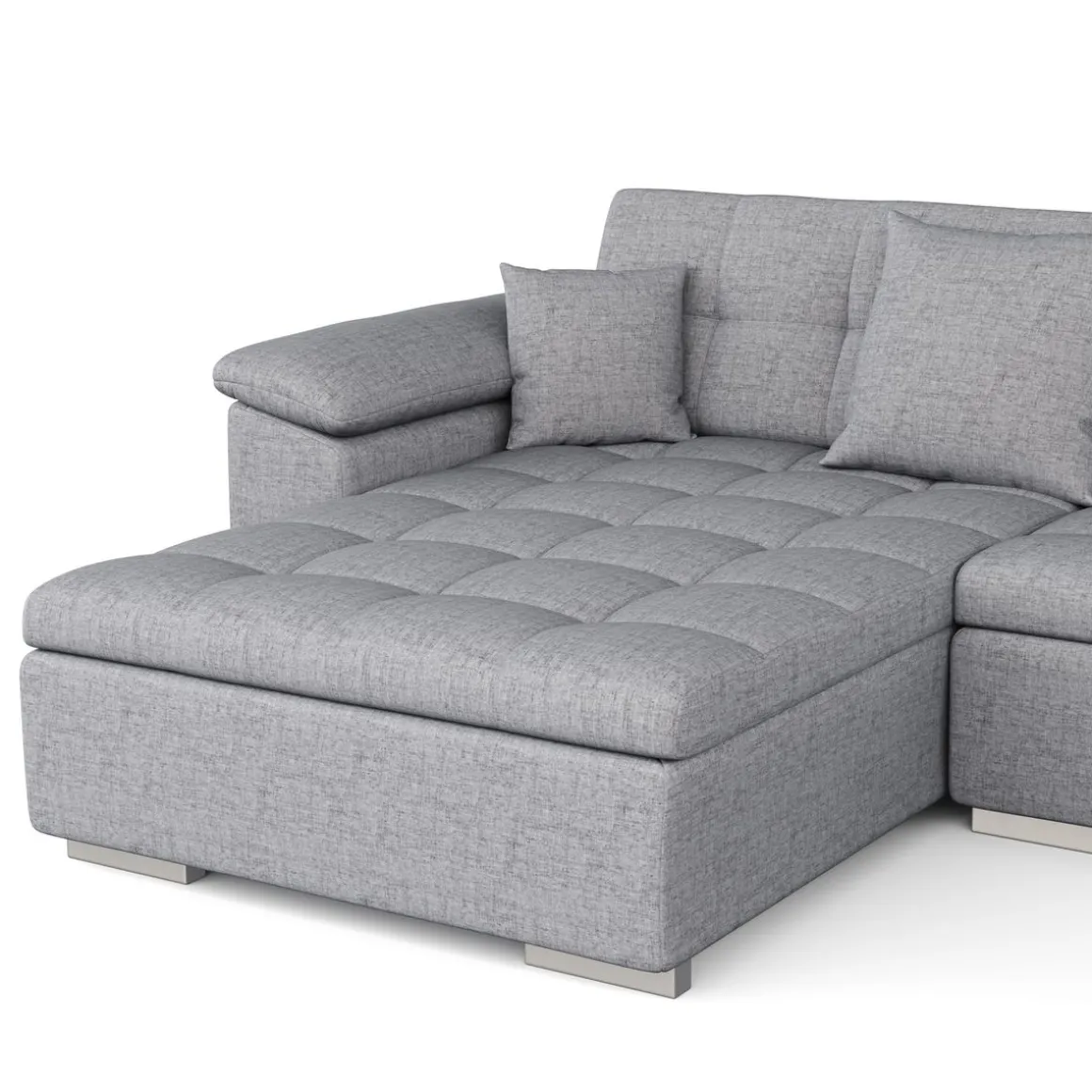 Ecksofa ARIA links grau