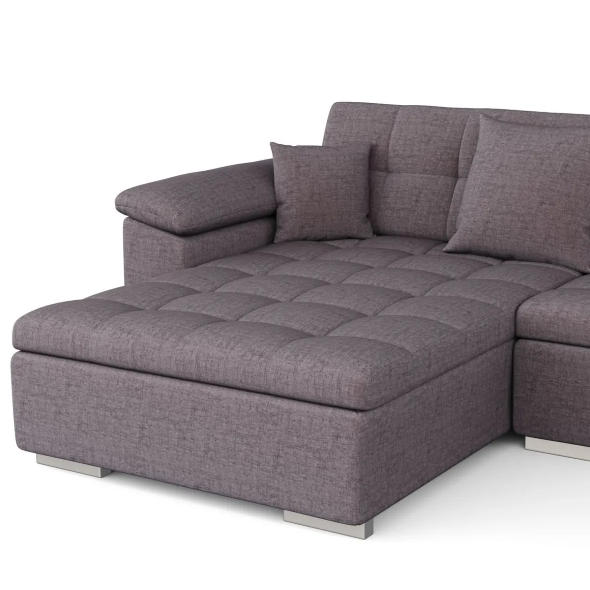 Ecksofa ARIA links taupe