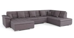 Ecksofa ARIA links taupe