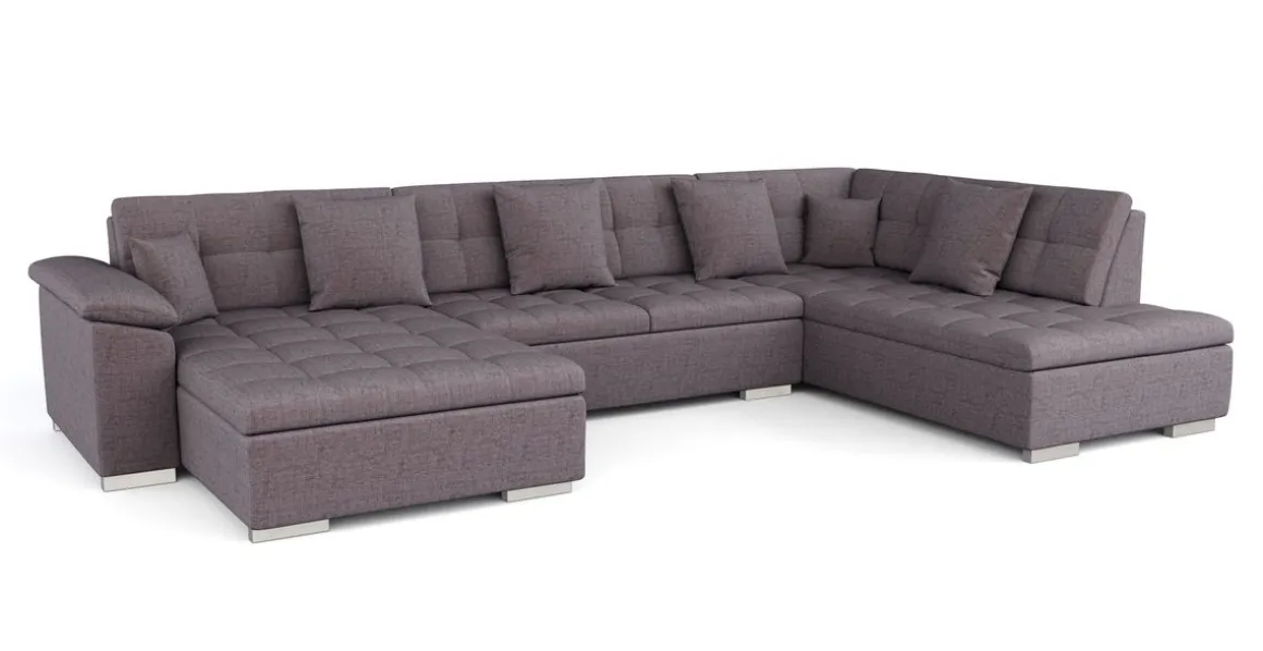 Ecksofa ARIA links taupe