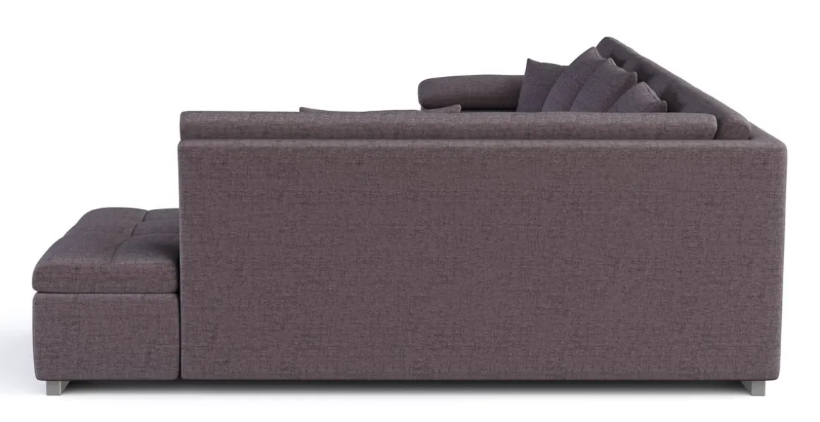 Ecksofa ARIA links taupe