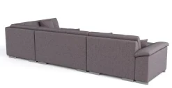 Ecksofa ARIA links taupe