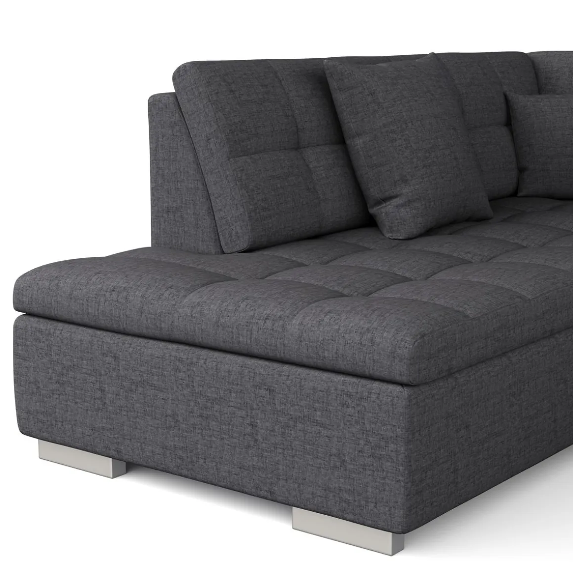 Ecksofa ARIA rechts anthrazit